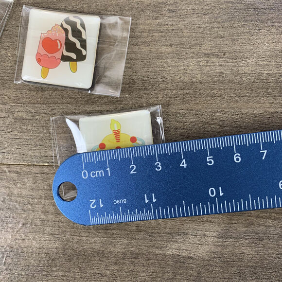 24Pcs Fridge Magnets for Whiteboard Locker Burger Fries Watermelon Cake Lollipop - Picture 5 of 6